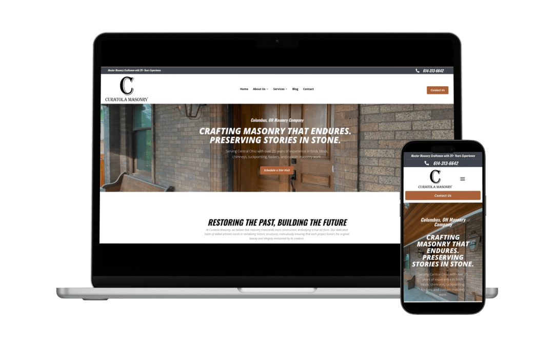 Building a Stronger Digital Foundation: Showcasing Our Latest Website Design for Curatola Masonry